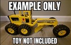 Tonka Road Grader Replacement Sticker Set  For 1980s Tonka Road Grader 