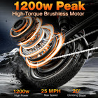 1200w Folding Electric Bike For Adults   Teens 14   Commuting Bike 25mph Ul2849