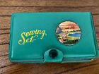 Vintage Macomb Illinois Souvenir Sewing Set Sewing Kit  With Scissors   Thread