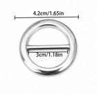 3pcs Fashion Scarf Clips     Versatile Metal Rings For Scarves  Shirts   Belts