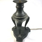 Cast Iron Japanese Style Antique Vintage Lantern 3-leg Lamp No Globe Black