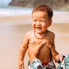 Fast Relief For Teething Baby Naturally 100  Baltic Amber Necklace Raw Multi