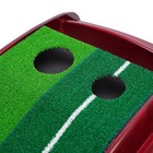 Indoor Golf Putting Green Practice Mat Exerciser W auto Ball Return Training Aid