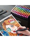 80 Colors Dual Tip Alcohol Art Markers Set For Kids Adults Drawing Sketch