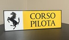 Corso Pilota Ferrari Racing Driver  Italian Reproduction Sign Garage Decor