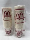 7oz Mcdonalds Wax Paper Cups 1991- Lot Of 70 - Fun Vintage Design