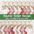 Baby Closet Dividers For Clothes Organizer - 8 Pcs Adorable Wooden Wood Color 