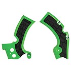 Acerbis X-grip Frame Guards Green black For Kawasaki Kx450f 2009-2018