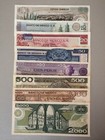 Mexico Peso Banknote Lot  8  Series Unc  5 10 20 50 100 500 1000 2000 Set 