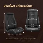 Low Back Racing Bucket Seats Reclinable  Universal Pvc Obs Car Seats W 2 Sliders