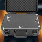 Casematix Wireless Microphone Hard Case For Sennheiser  Shure Mics And More