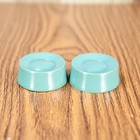 Midcentury Radio Knobs 1940s-50s 2pc Turquoise Color Plastic 1 4  D Shaft