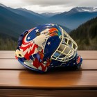 Garth Snow Itech Replica 1994 Usa Olympic Hockey Goalie Mask Helmet Eagle Flag 