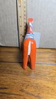 Vintage Red Orange Dala Painted Horse Nils Olsson Sweden 4    Tall Ta1