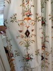 Pair custom Curtain Drape Thibaut  pompadour    Light Blue  87x16    Lined Weighted