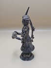 Antique Nepalese Sterling Silver Musician Statue Figurine 154g