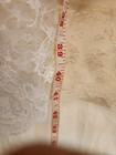 Vintage James Lingerie Slip Womens 36 Ivory Lace Trim Satin Nightgown Dress