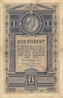 Austria  1  Gulden   1 1 1882   P A153  Series  A 1  Circulated Banknote Z 1