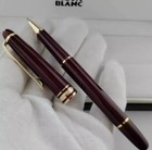 New Montblanc Meisterst  ck 163r Red Rollerball Pen     Gold Trim  Authentic