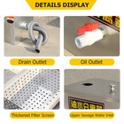 Commercial Grease Trap 8lb Stainless Steel Interceptor Restaurant Kitchen 5gpm
