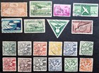 1914 - 1940 Nice Lot Of Airmail Used Stamps Curacao  Suriname  Dominica Etc  