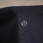 Lululemon Black Ankle Leggings Women Regular Solid Logo Accent Athletic Pants