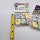 Vintage Flocked Teddy Bear Miniature Lot Of 12 Multicolor 1  New Sealed