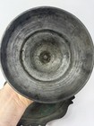 Antique Ottoman Turkish Tinned Copper Sahan Lidded Serving Dish Scalloped Tray
