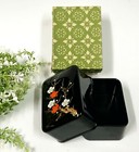 Japanese Wooden Lacquer Ware Makie Container Case Box Cherry Blosom  Accessories