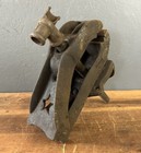 Vintage Antique Bench Vise Blacksmith Tool Star Logo Cast Iron Machinist