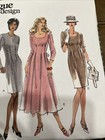 Vintage Vogue Basic Design Dress Pattern 1593 Size 12-14-17 Uncut
