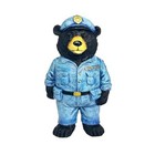 Black Bear Figurine Bear Statue Decor For Cabin Lodge And Home Funny Police