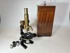 Antique Rare Victorian Brass Microscope     19th Century Good Condition Collector