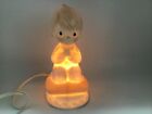 Vintage 1990 Enesco Precious Moments Porcelain    praying Boy    Night Light 427586