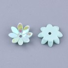 50x Resin Flower Beads End Caps Jewelry Findings Diy Crafts Jewelry Findings