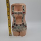 German Woman In Lederhosen Beer Stein Mug Gerz Vase Sexy Butt Server Waitress