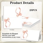 Blush Pink Bow Place Cards For Table Setting  2 3 5 X 4 2 Inches 
