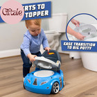 Blue Race Car Potty Training Toilet  Race Car Potty Seat Includes Detachable Tod
