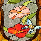 Stained Glass Window Panel Hummingbird Butterfly Tiffany Style  One This Price