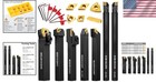 Precision 7pcs Metal Lathe Cutting Tools Set With Indexable Carbide Inserts