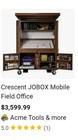 Crescent Jobox Mobile Field Office Wheeled Lockable Metal Tool Box Brown