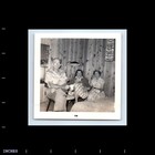Old Vintage Square Photo Trio Man Women Living Room Tv Television Wood Panels