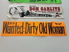 Lot Of Four Vintage Bumper Stickers 1980s Not Sticky Anymore