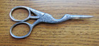 Antique Vintage Stork Sewing Scissors