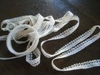 Vintage Mcm Trim Tatting Tatted Lace With A Tiny Border White Color Over 4 Yards