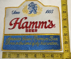 Vintage Hamm   s Beer Large Embroidered Stitched Cotton Work Patch Uniform Nos New