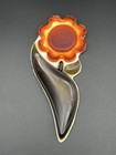 Rare Vintage Lucite Flower Spoon Rest Flower Power Mod 1960s  Some Chips