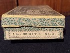 Antique Victorian General Store Sewing Hooks   Eyes Cardboard Box Aafa