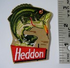 Heddon Fishing Lures Embroidered Iron-on Patch 3  X 2     new  