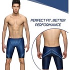 Men s Swim Jammers Quick Dry Blue Swimsuit Professional Training Trunks S-xl New